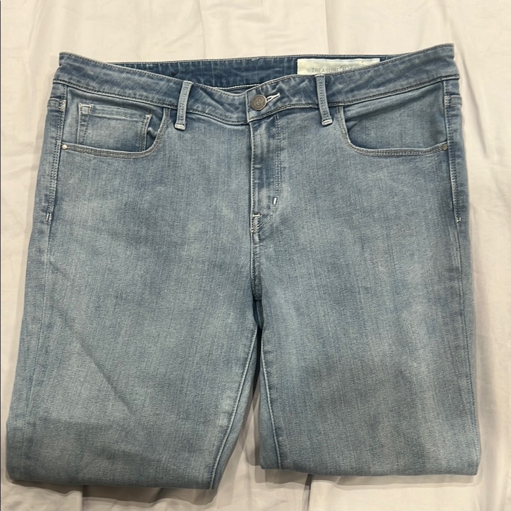 Treasure & Bond Blue Straight Leg Jeans